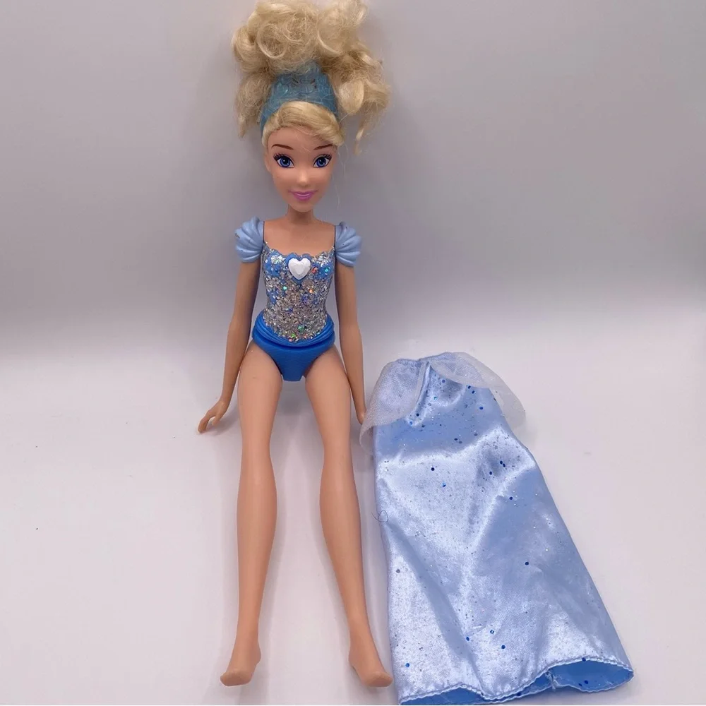 Hasbro Disney Royal Shimmer‎ Blue Princess Cinderella Doll with Blonde Hair Used
